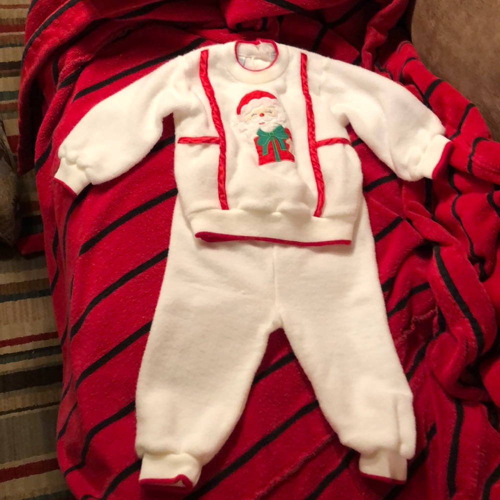 Vintage Santa baby outfit